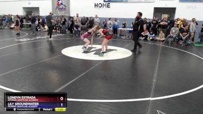 121 lbs Semifinal - Londyn Estrada, Interior Grappling Academy vs Lily Groundwater, Pioneer Grappling Academy