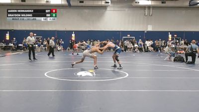 141 lbs Round Of 16 - Jaiden Hernandez, Bridgeport vs Braydon Wilding, Roger Williams