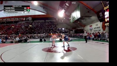 4A 285 lbs Quarterfinal - Kaiden Peck, Weiser vs Taylor Dodd, Bonners Ferry