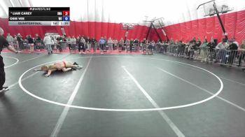 132 lbs Quarterfinal - Liam Carey, Sarbacker Wrestling Academy vs Obie Vee, Weigh-in Club