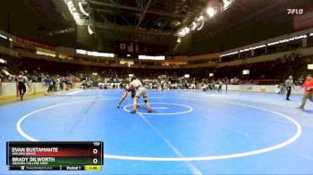 150 lbs Champ. Round 1 - Evan Bustamante, Walden Grove vs Brady Dilworth, Arizona College Prep