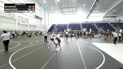 116 lbs 2nd Place - Skylar Kool, Titans WC vs Malina Moore, Marana WC