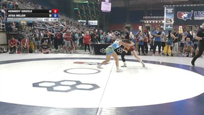 110 lbs Champ. Rd Of 64 - Kennedy Grizzle, Kansas vs Ayda Miller, Wisconsin