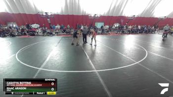 126 lbs Semifinal - Cashtyn Botting, Nxt Level Warrior Wrestling Academy vs Isaac Aragon, Iowa