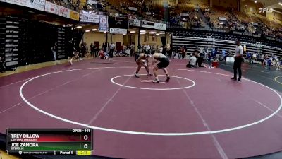 141 lbs Quarterfinal - Joe Zamora, Otero JC vs Trey Dillow, Central Missouri