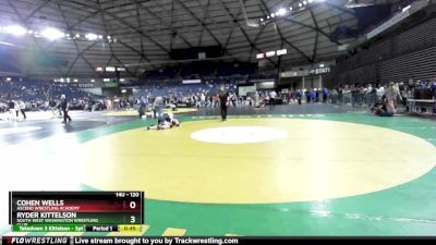 120 lbs 1st Place Match - Ryder Kittelson, South West Washington Wrestling Club vs Cohen Wells, Ascend Wrestling Academy