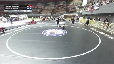106 lbs Cons. Quarters - Masao Parsons, Reign Wrestling Club vs Jesiah Castillo, Legacy Wrestling Center