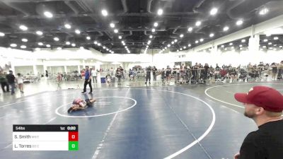 54 lbs Consi Of 8 #2 - Silas Smith, White River Jr. Hornets vs Luke Torres, So Cal Hammers