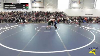 122 lbs Round 2 - Bryce Galusha, Hudson Falls Wrestling Club vs Aiden Parker, Bear Cave Wrestling