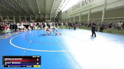 138 lbs Cons. Round 2 - Nicholas Baxter, CA vs Wyatt Bingham, UT