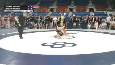 100 lbs Cons. Rd Of 16 - Jasmine Brucato, New York vs Angelina Qualtieri, New Jersey