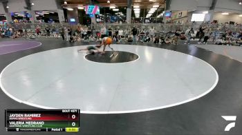 113 lbs Cons. Round 3 - Jayden Ramirez, Dumas Wrestling vs Valeria Medrano, Lightning Wrestling Club