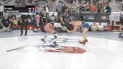 132 lbs Champ. Round 2 - Ky Fikes, Ohio vs Royce Malone, Contenders Wrestling Academy