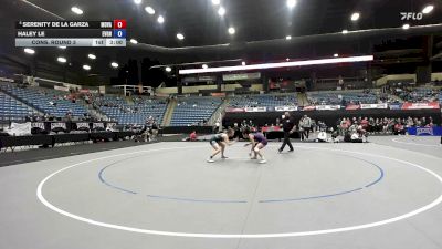 138 lbs Cons. Round 3 - Serenity De La Garza, Missouri Valley vs Haley Le, Evergreen State