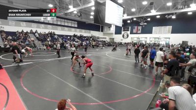 144 lbs Cons. Round 5 - Jayden Plata, Downey High School vs Evan Kruntchev, La Costa Canyon High School Wrestling