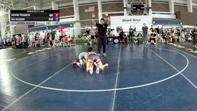 113 lbs Cons. Round 1 - Kevin Franco, California vs Eli Olson, Utah