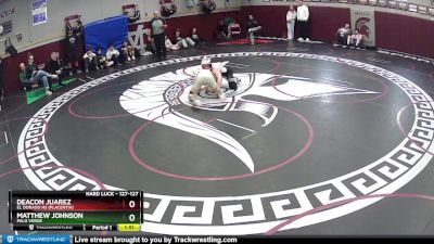 127-127 lbs Semifinal - Matthew Johnson, Palo Verde vs Deacon Juarez, El Dorado HS (Placentia)