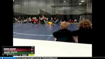 100 lbs Round 3 (6 Team) - Brodey Wilcox, Wyoming Gold vs Quinn Zegers, Nebraska Silver