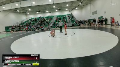 110 lbs Cons. Round 2 - Daniela Lopez, Rawlins vs Aubry Clifton, Evanston