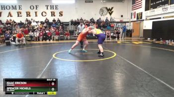 285 lbs Quarterfinal - Spencer Michels, Oelwein vs Isaac Ericson, Waukon