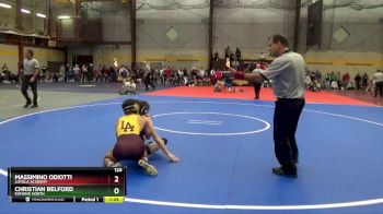 120 lbs Champ. Round 2 - Christian Belford, Edmond North vs Massimino Odiotti, Loyola Academy