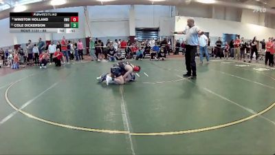 86 lbs Cons. Round 3 - Winston Holland, Bulldog Wrestling Club vs Cole Dickerson, Shenandoah Valley Wrestling Cl