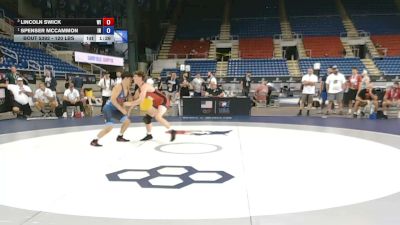 120 lbs Cons. Semis - Lincoln Swick, Wisconsin vs Spenser McCammon, Indiana