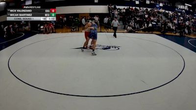 285 lbs Cons. Round 1 - Micah Martinez, Messiah vs Nick Valenzano, King`s (pa)