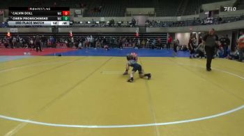 65 lbs 3rd Place Match - Calvin Doll, Paynesville vs Owen Pronschinske, LAW