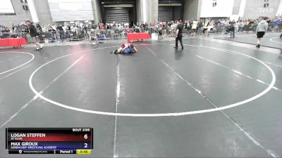 132 lbs Cons. Round 2 - Logan Steffen, RT Elite vs Max Giroux, Sarbacker Wrestling Academy