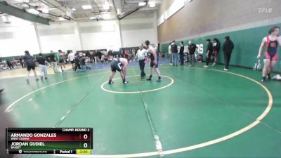 285 lbs Champ. Round 2 - Armando Gonzales, West Covina vs Jordan Gudiel, Basset