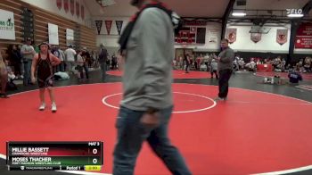 Round 5 - Millie Bassett, CHAMPIONS WRESTLING vs Moses Thacher, Fort Madison Wrestling Club