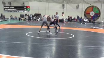 133 lbs 7th Place Match - Anakin Burks, Shenandoah University vs Logan Connolly, St. Vincent College