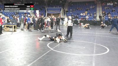 157 lbs Round Of 32 - Owen Polofsky, Cranston West vs Griffin McCarthy, Lynnfield/N.Reading