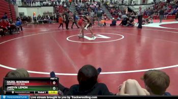 100 lbs Round 1 - Jaedyn Lemon, Clinton vs Hazel Boerner, Iowa City, City High