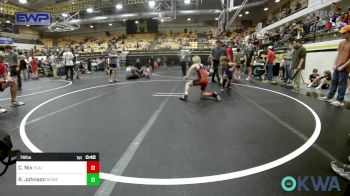 76 lbs Consi Of 4 - Cole Nix, Plainview Youth Wrestling Club vs Ryker Johnson, Division Bell Wrestling