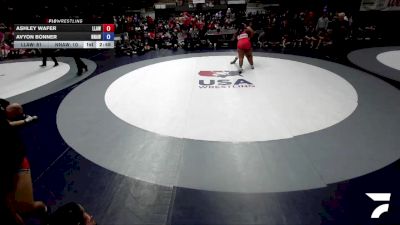 235 lbs Ashley Wafer, LAWA - Los Angles Wrestling Association vs Avyon Bonner, NAWA - North Area Wrestling Association