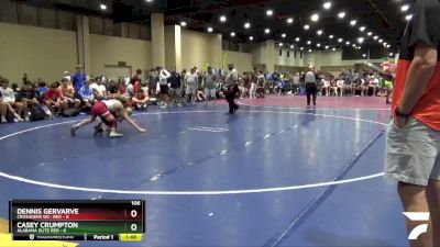 106 lbs Round 1 (6 Team) - Dennis Gervarve, Crusaders WC- Red vs Casey Crumpton, Alabama Elite Red