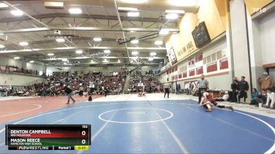 132 lbs Cons. Round 5 - Denton Campbell, Red Mountain vs Mason Reece, Hamilton High School