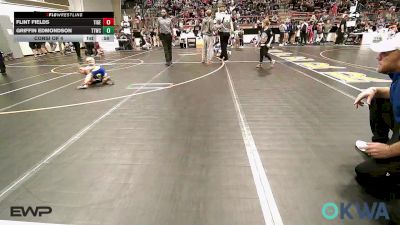 37-40 lbs Consi Of 4 - Flint Fields, Tiger Trained Wrestling vs Griffin Edmondson, Team Tulsa Wrestling Club