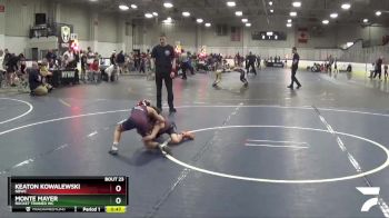 55 lbs 1st Place Match - Keaton Kowalewski, NBWC vs Monte Mayer, Rocket Trained WC