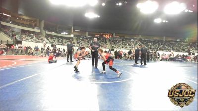 83 lbs Consi Of 8 #2 - Blake Baker, Del City Little League Wrestling vs Donnie Taylor, El Reno Wrestling Club