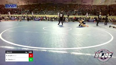 106 lbs Round Of 32 - Ryken Kraft, Bridge Creek Youth Wrestling vs Kaleo Davis, Shawnee Takedown Club