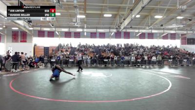 150 lbs 3rd Place - Joe Linton, Natick vs Eugene Miller, Springfield Central