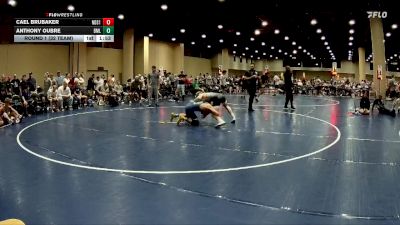 132 lbs Round 1 (32 Team) - Anthony Oubre, Brother Melchior vs Cael Brubaker, North DeSoto Red