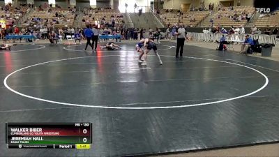 130 lbs 5th Place Match - Jeremiah Hall, Eagle Talon vs Walker Biber, Cumberland Co Youth Wrestling