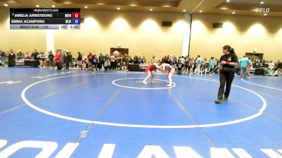 110 lbs Cons. Round 2 - Amelia Armstrong, New York vs Emma Acampora, New Jersey