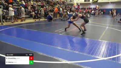 110 lbs Quarterfinal - Aliza Brambley, Bedford vs Rylee Mains, Southmoreland