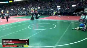 106 lbs Champ. Round 2 - Aidan Autullo, HSWA vs Sean Gamer, AWRA