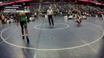 2A 150 lbs Cons. Semi - Brandon Mcbride, Lincolnton High School vs Jayden Alston, Bunn High School